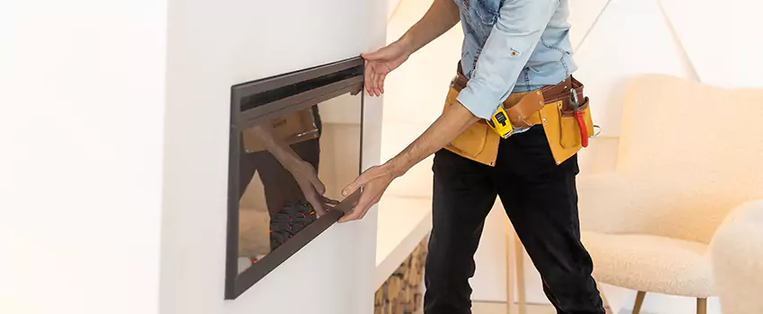 Metal Fireplace Installation in Midwest City, Oklahoma