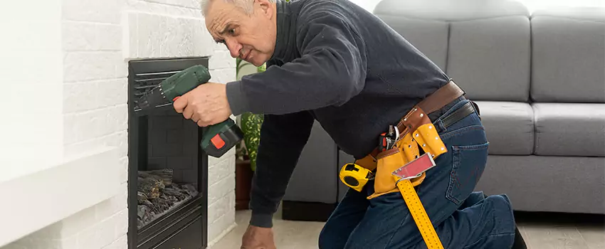 New Indoor Fireplace Installation in Midwest City, Oklahoma