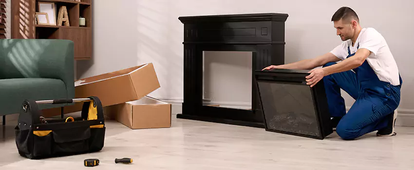 Old Rusted Metal Fireplace Repair And Replacement in Midwest City, OK