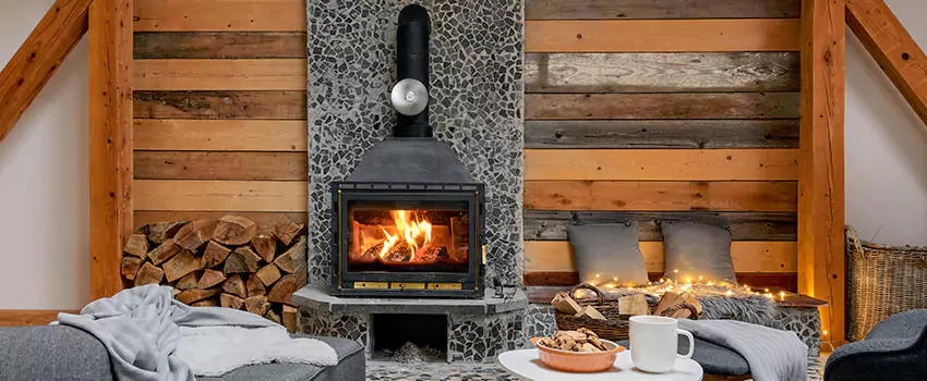 Thelin Hearth Products Direct Vent Gas Stove Fireplace Inspection in Midwest City, Oklahoma
